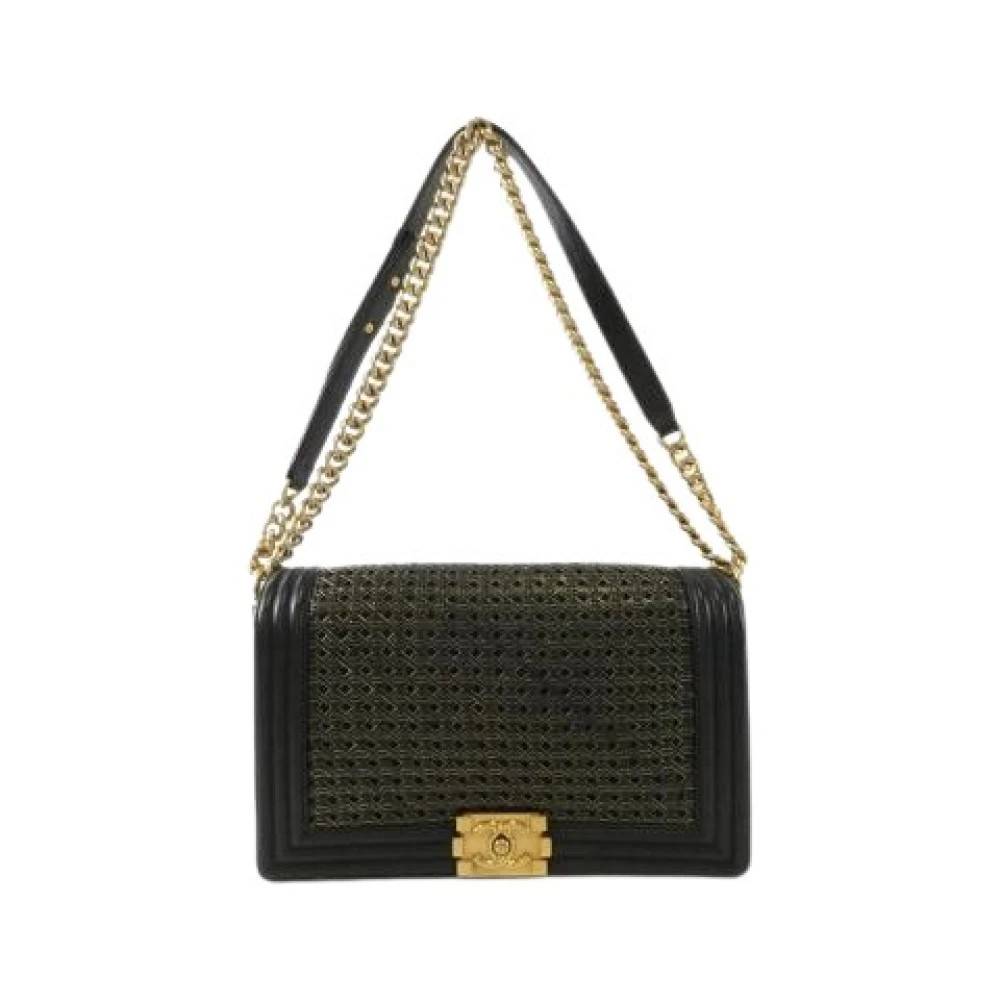 Chanel Vintage Pre-owned Boy Sheepskin Shoulder Bag - Vintage - Dame - Sort - ONE SIZE - Uld