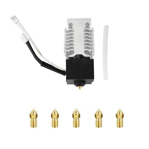 Creality Ender 3 V3 SE Hotend Kit, 3D-skrivare delar monterade hotend 5 st höghastighets M6 0,4 mm munstycken för slutare 3 V3 SE