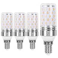 SanGlory 4-pack E14 LED-lampor, 9 W 950 LM varm vit 2 700 K E14 LED majskolv ersättning 80 W E14 halogenlampa, energibesparande lampa E14 majs-glödlampa, liten Edison-skruv ljus ljus E14 inte dimbar