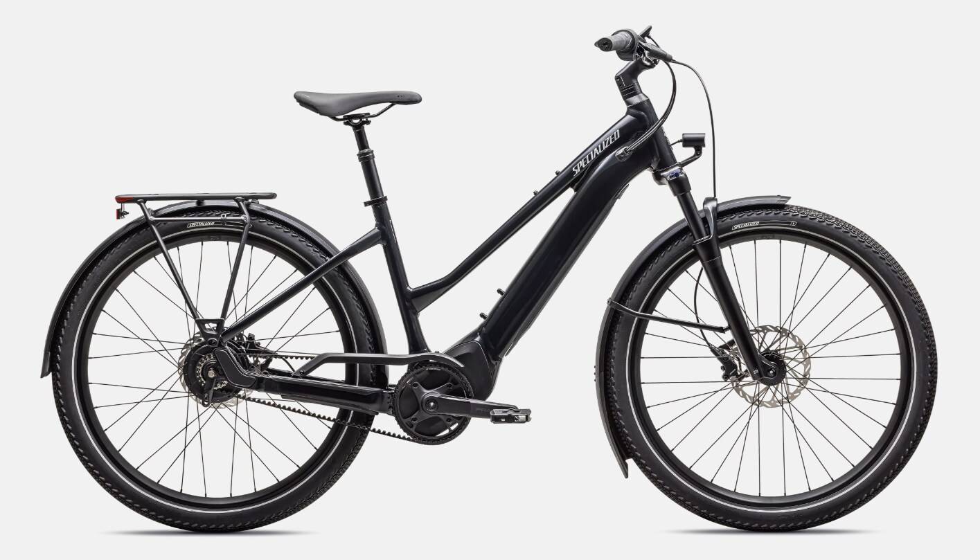 Specialized Cykel, Turbo Vado 4.0 IGH Step-Through, Gloss Castblack / Satin Silver Reflective