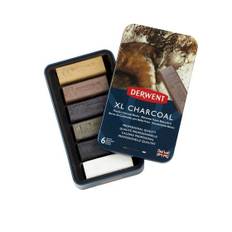 Derwent Tinted XL Charcoal Blocks – 6 stk