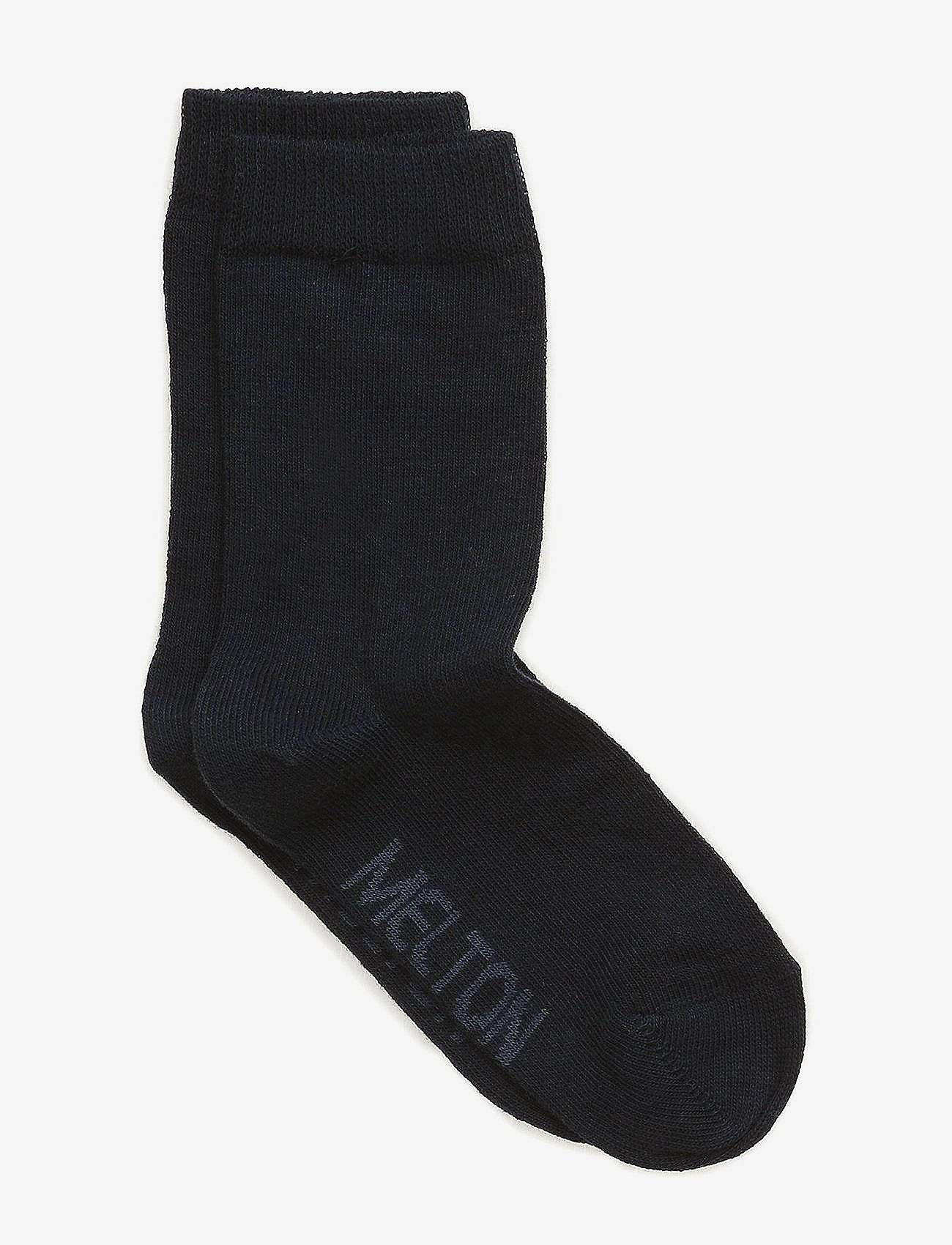 Melton Cotton Socks - Blue - 15/16