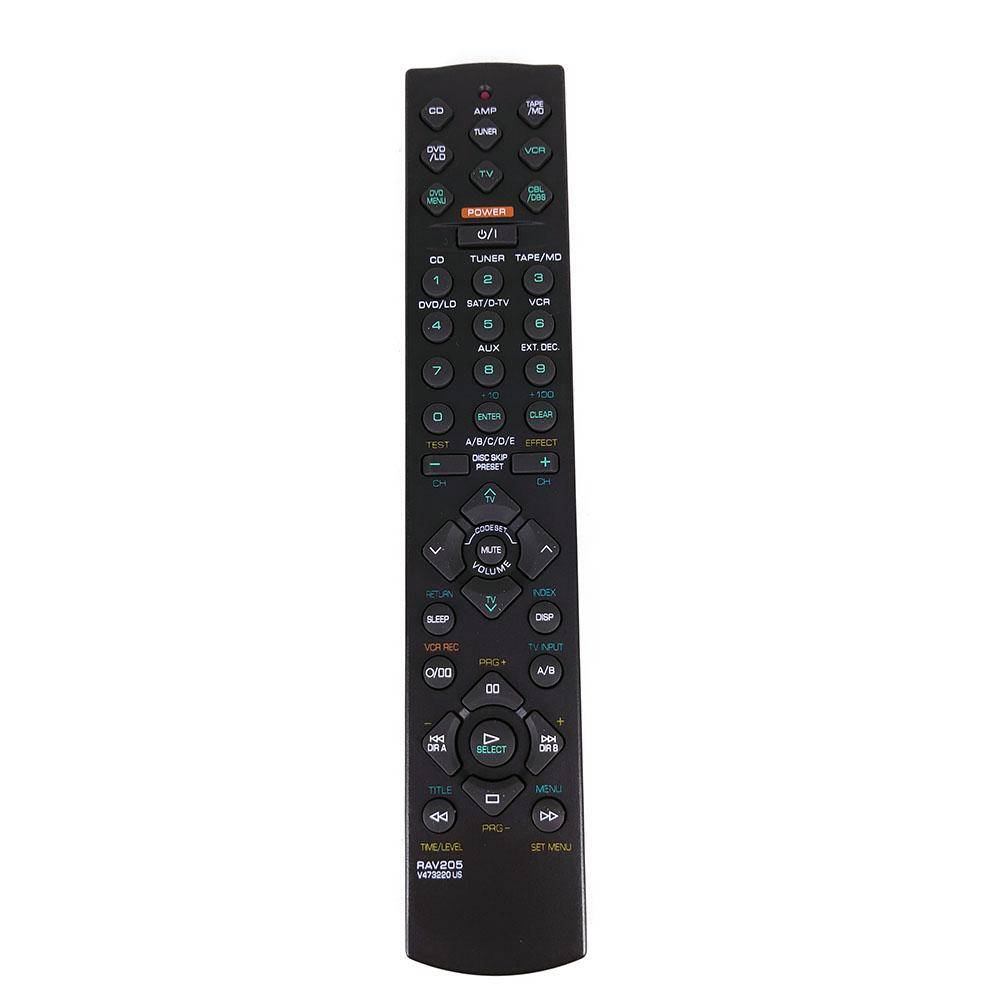 RAV205 V473220 Fjärrkontroll För Yamaha AV-Receiver RX-V396 HTR-5230 RXV396 HTR5230 black