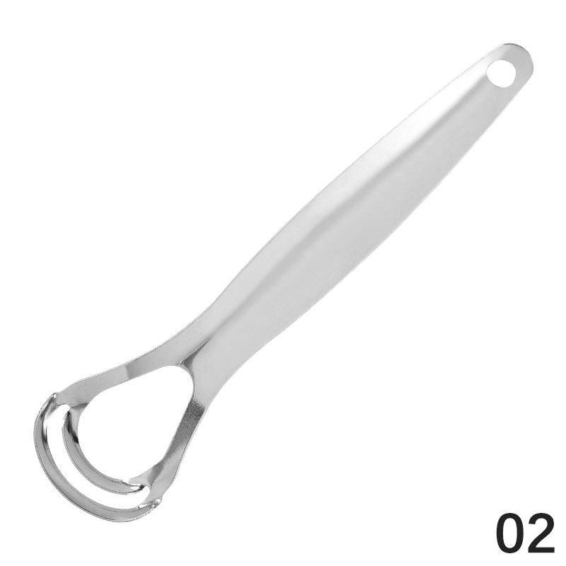 Stainless Steel Tongue Scraper Double Layer Large Opening Tongue Cleaner Oral Hygiene Tool for Fresh Breath