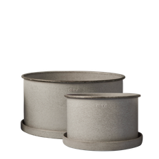 DBKD - Plant Bowl Kruka Beige 2-pack från Sleepo ((ØxH): 27/35 x 18/20 cm)