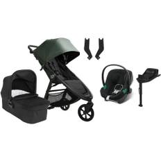 Baby Jogger City Mini GT 2.1 Duovagn inkl. Cybex Aton B2 & Bas, Briar Green/Jet Black