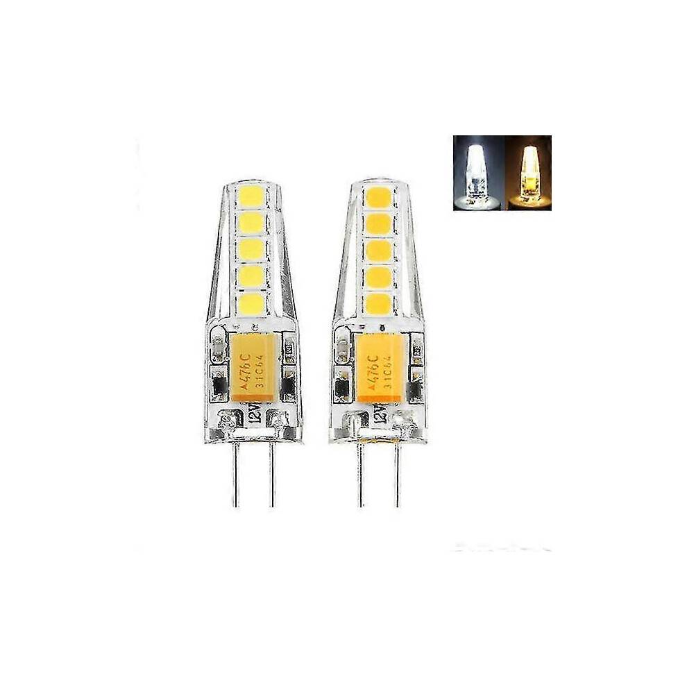 G4 2w 2835 dæmpbar 10 leds varm hvid hvid LED dekorativ lyspære Ac12v