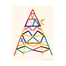 Paper Collective Escalader poster 30x40 cm - Multi