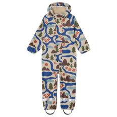 Kuling Leeds Ofodrad Regnoverall Doodle Map 74/80 cm  Blå  74/80 cm  Unisex