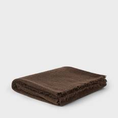 Wool-Alpaca Throw - Dark Brown