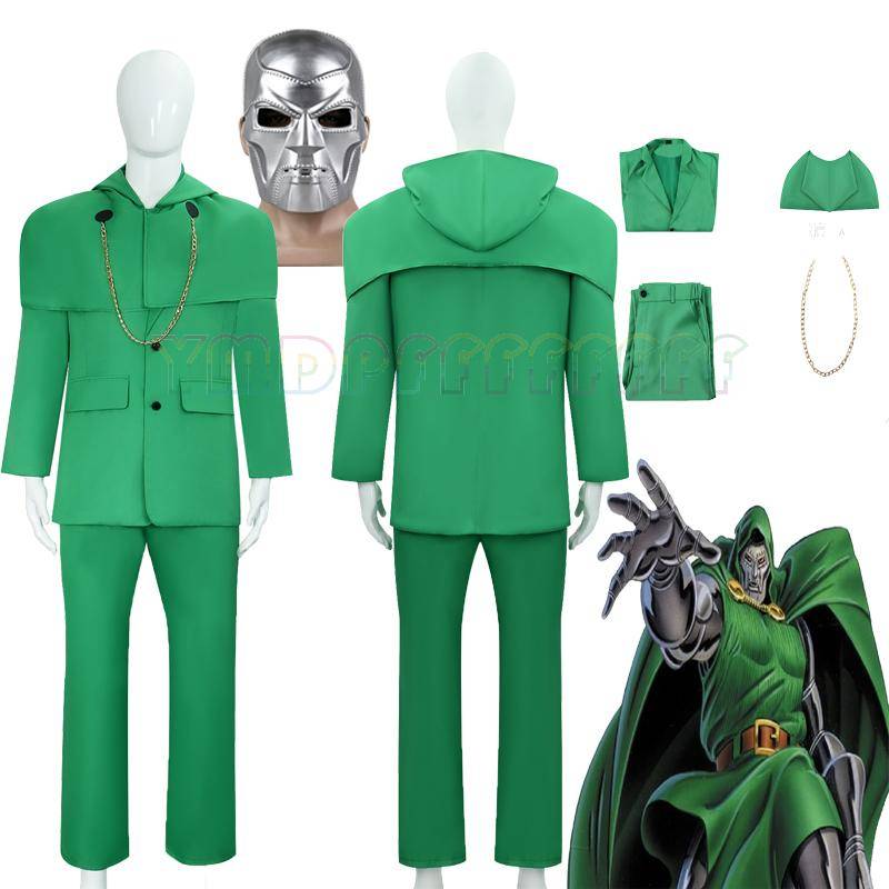 Anime game villain Dr Doom cosplay costume mask Halloween Easter carnival fantasy carnival stage performance costume dress up h