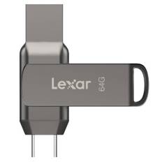 Lexar JumpDrive Dual Drive D400 64 GB (USB 3.1) (2-in-1 Flash Drive)