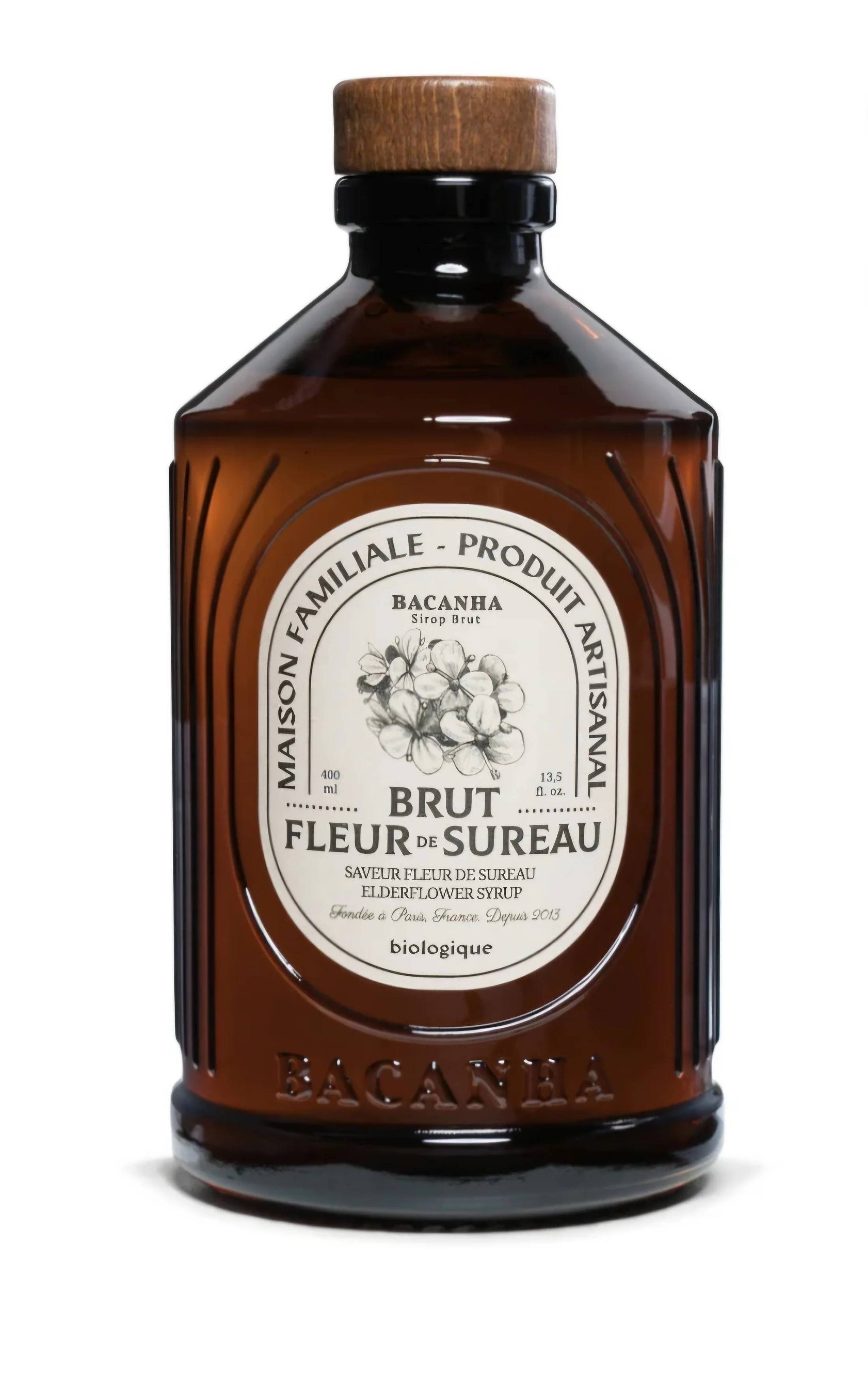 Bacanha - Sirup, rå hyldeblomst 400ml. ONESIZE