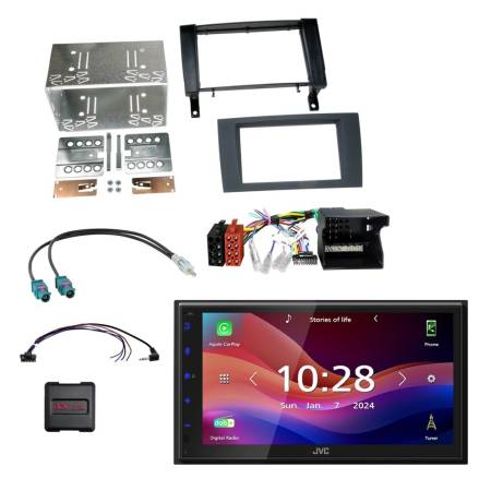 JVC KW-M695DBW bilstereopakke til Mercedes SLK R171 2004-2008
