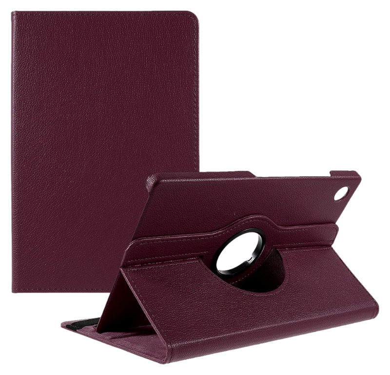 Samsung Galaxy Tab A8 Cover i Litchi Læder - Lilla
