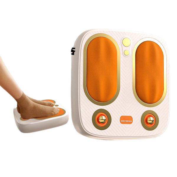 Smart fotmassageapparat med 6D-knådning, EMS-puls, infraröd värme, uppladdningsbar trådlös design, fjärrkontroll och kolfiberuppvärmning