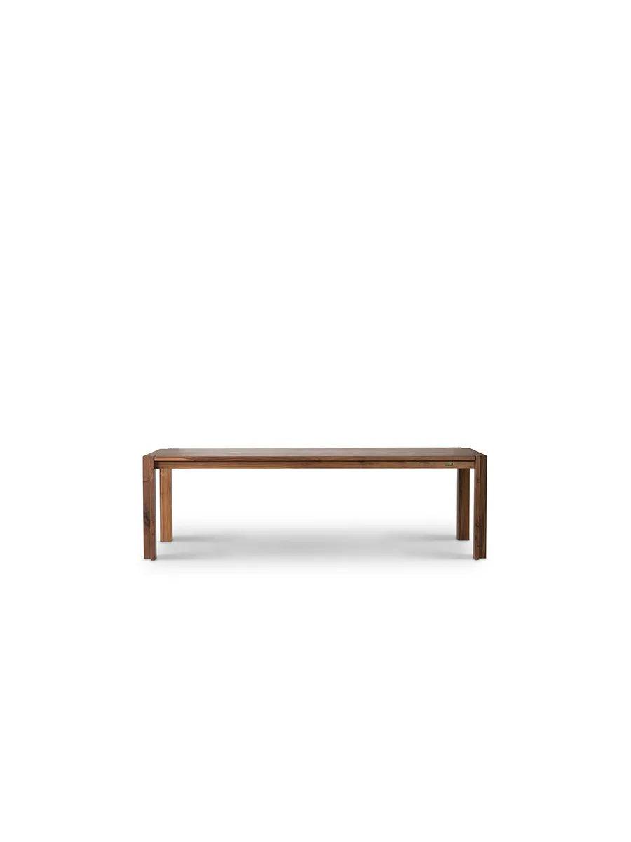 Jeppe Utzon Spisebord fra DK3 Tillægsplade - B 95 x L 50 cm / Vild valnød - Jacobsen Plus