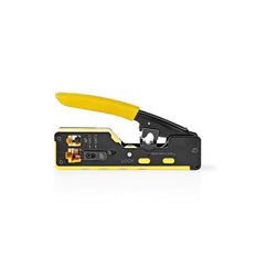 Krympetang til RJ45 og CAT7-CAT5 NEDIS CCGG89510BK, Sort/Gul, Stål/Gummi