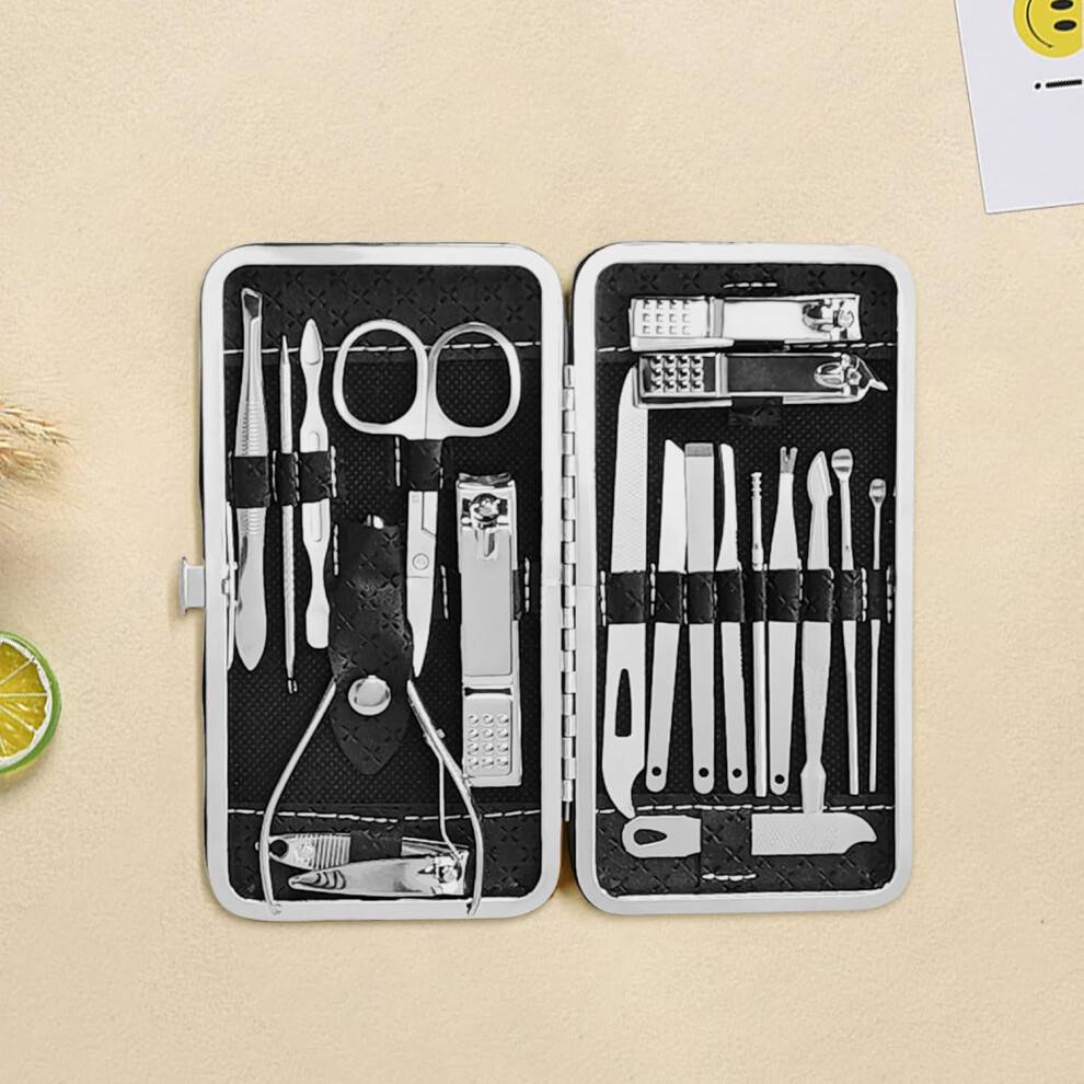 Manicure-sæt til daglig pleje, professionel negleklipper i rustfrit stål, multifunktionelt manicure-sæt med holdbart design, plejeværktøjer