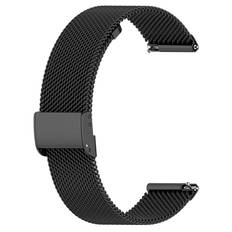 Garmin urrem til Vivomove 3S - Rustfrit stål - 18 mm - Sort