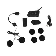 V6 Pro 1200M Motorcycle Helmet Bluetooth Intercom Headset for Referee 6 Users