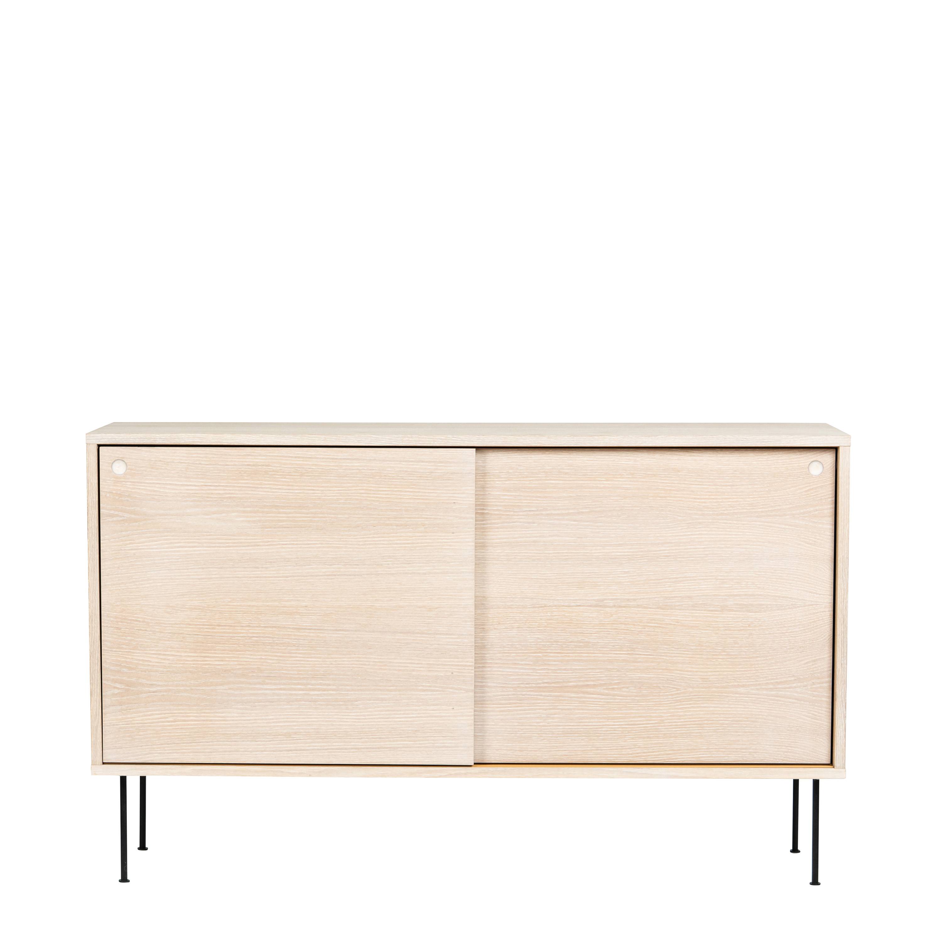 Nordic Home - Mira Sideboard Vitpigmenterad Ek 132cm från Sleepo - Ljust Trä (132cm)