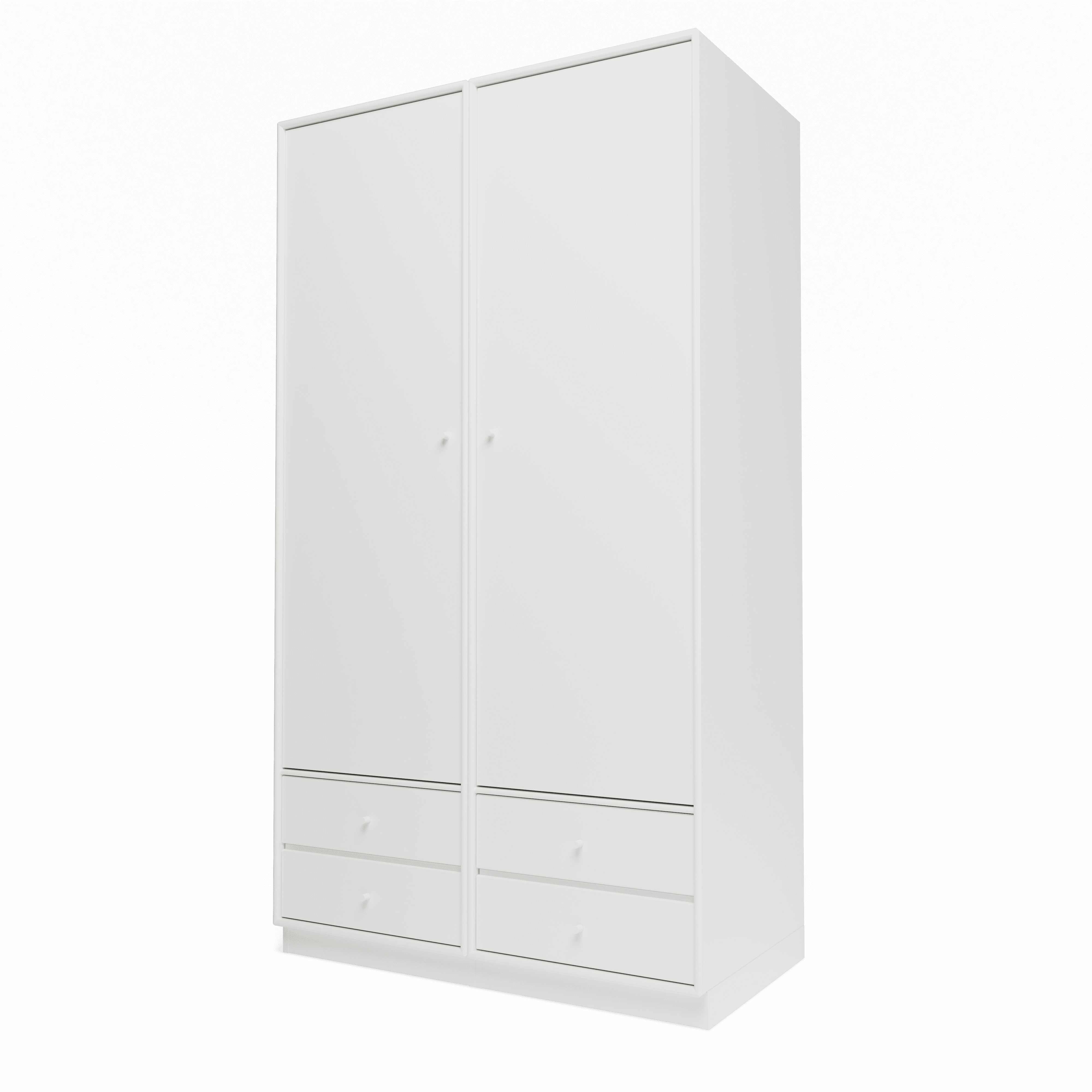 Attire IV garderobe, inkl. sokkel 7 cm fra Montana White - Jacobsen Plus
