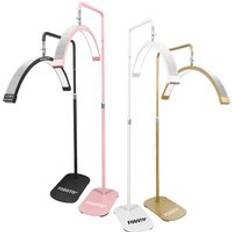 Fast Shipping 28inch Arc Floor Lamp Led Lash Light Half Moon Eyelash Extension Fill Light With 2 Phone Clips For Lashes Beauty