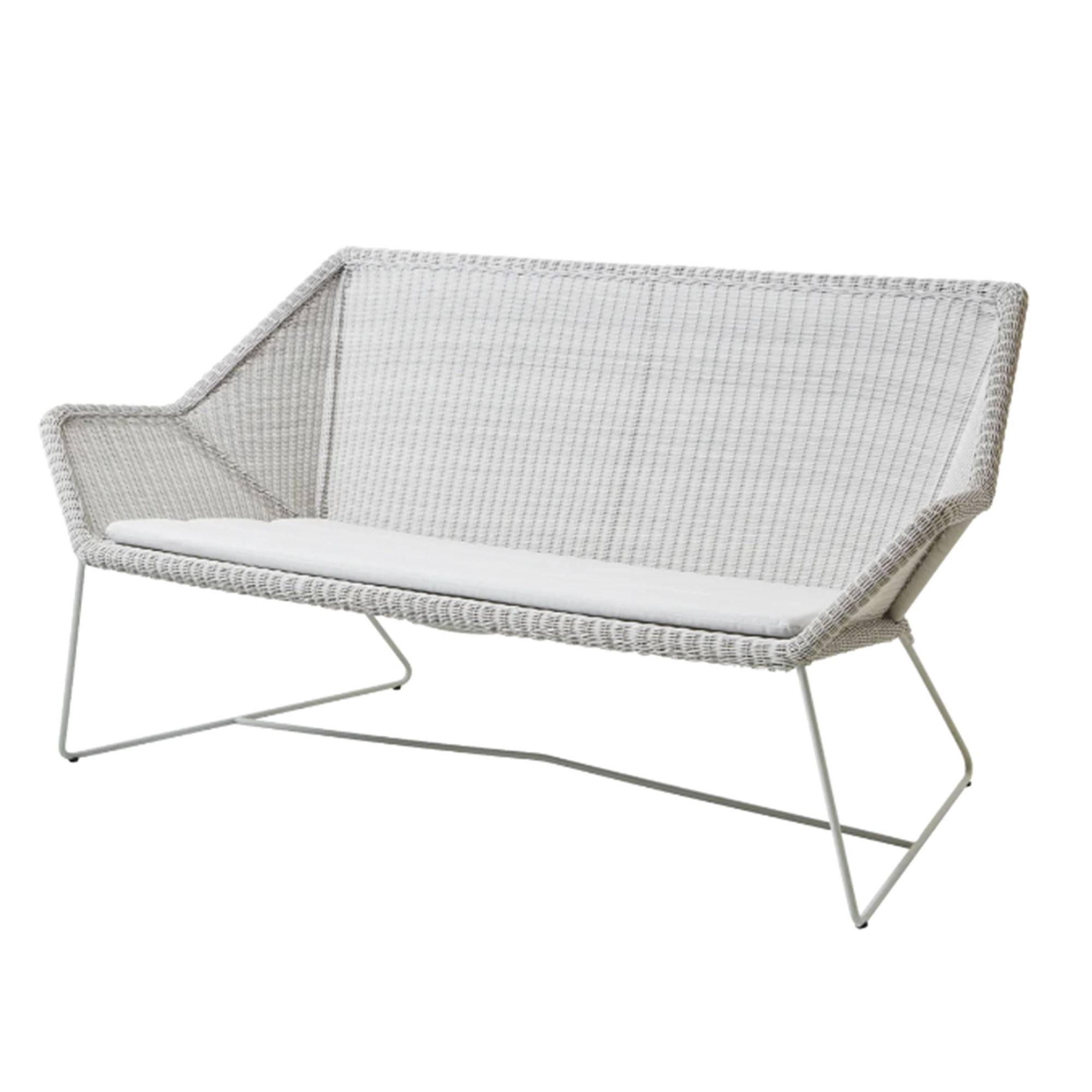 Breeze Loungesofa White grey White, Cane-line Natté.