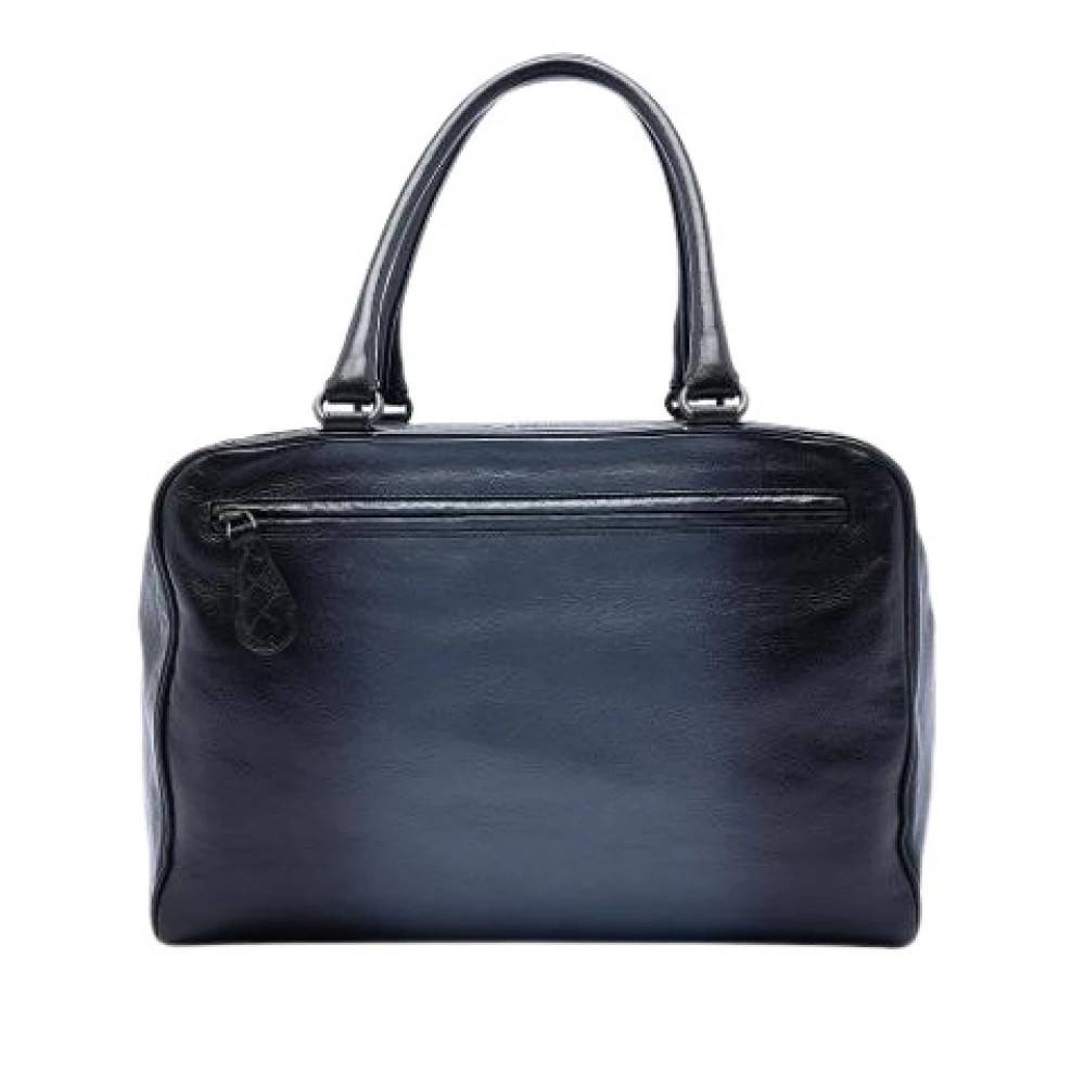 Bottega Veneta Vintage Pre-owned Læder Håndtaske - Vintage - Dame - Blå - ONE SIZE - Læder