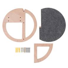 Cat Wall Shelf Wooden Round Increase Cat Exercise Wearproof Easy to Clean Cat Wall Perch for Cats