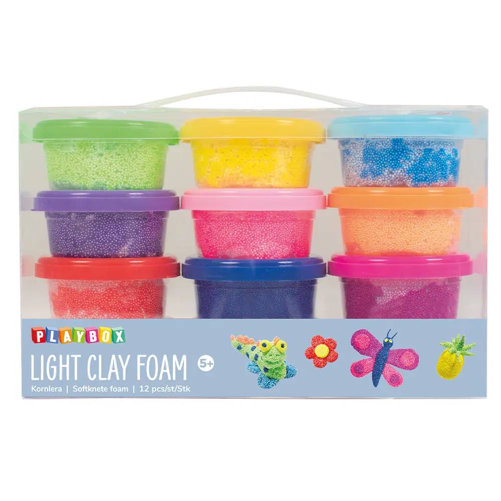 Kornlera Playbox Lufttorkande, blandade färger, 14g, 12-pack