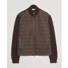 Moncler Full Zip Padded Cardigan Brown