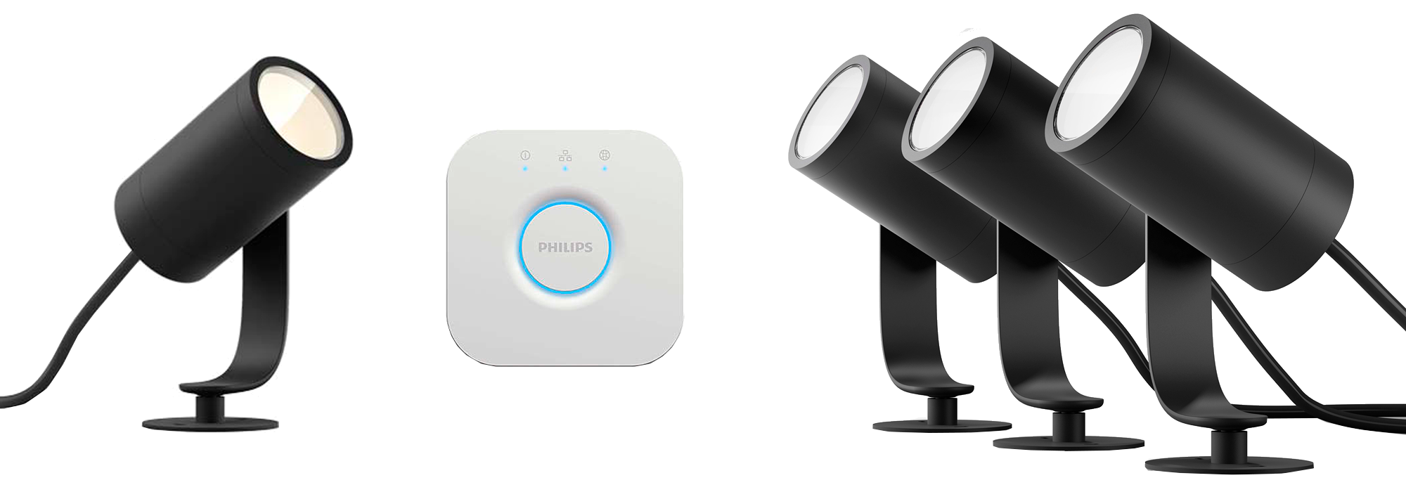Philips hue lily spotlampe inkl.bridge og spike spot