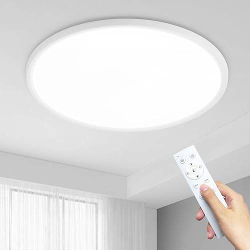 MOONSEA 36W LED Deckenleuchte Deckenlampe Flach Ø40cm Rund Dimmbar