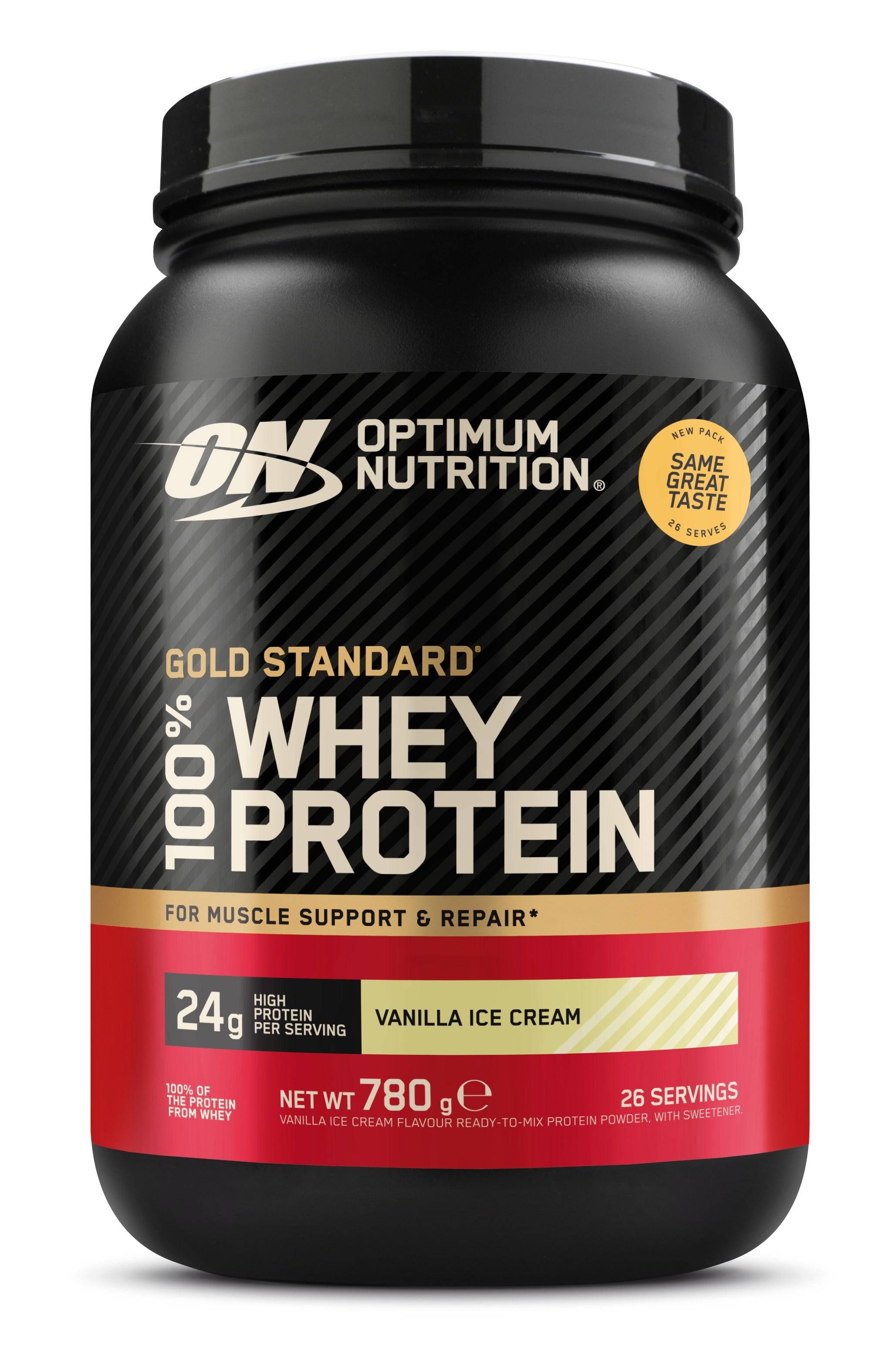 Optimum Nutrition Gold Standard 100% Whey - Vanilla Ice Cream (780g) - Proteinpulver