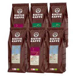 Rigtig Kaffe Organic Mixpakke 2,4kg Hele kaffebønner