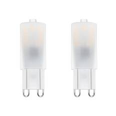Noobibaba G9 2,5 W LED-glödlampa, 25 W halogenlampa ersättning 230 VAC, låg energiförbrukning, används för ljuskrona hänge lampetter korridorlampa 2700 K varmt vitt paket med 2