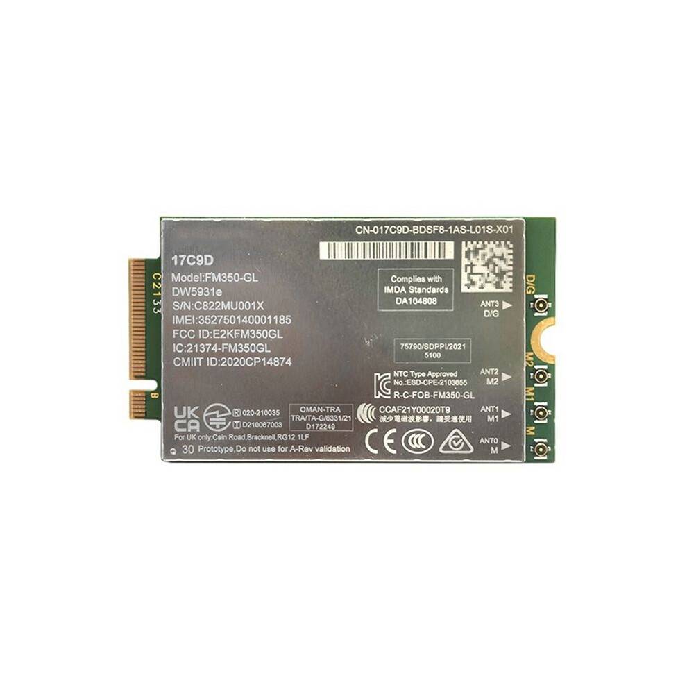 FM350-GL DW5931e 5G M.2 Module for Latitude 7440 5531 9330 Precision 3571 3480 Laptop FM350-GL 3G/4G/5G Module