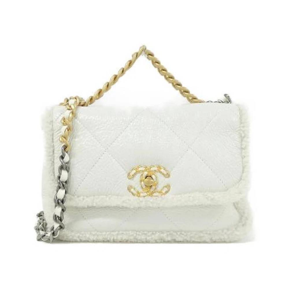 Chanel Vintage - Pre-owned 19 Lambskin Shearling Axelremsväska Vintage - Dam - ONE Size - Läder