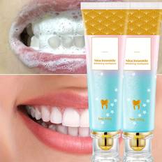 TEMU 2pcs 100g Niacinamide Whitening Toothpaste - Mint, Coconut Oil & Aloe Vera For Deep Cleansing, Refreshing Breath & Daily Oral Care. Moisturizing Formula For Sensitive Teeth,