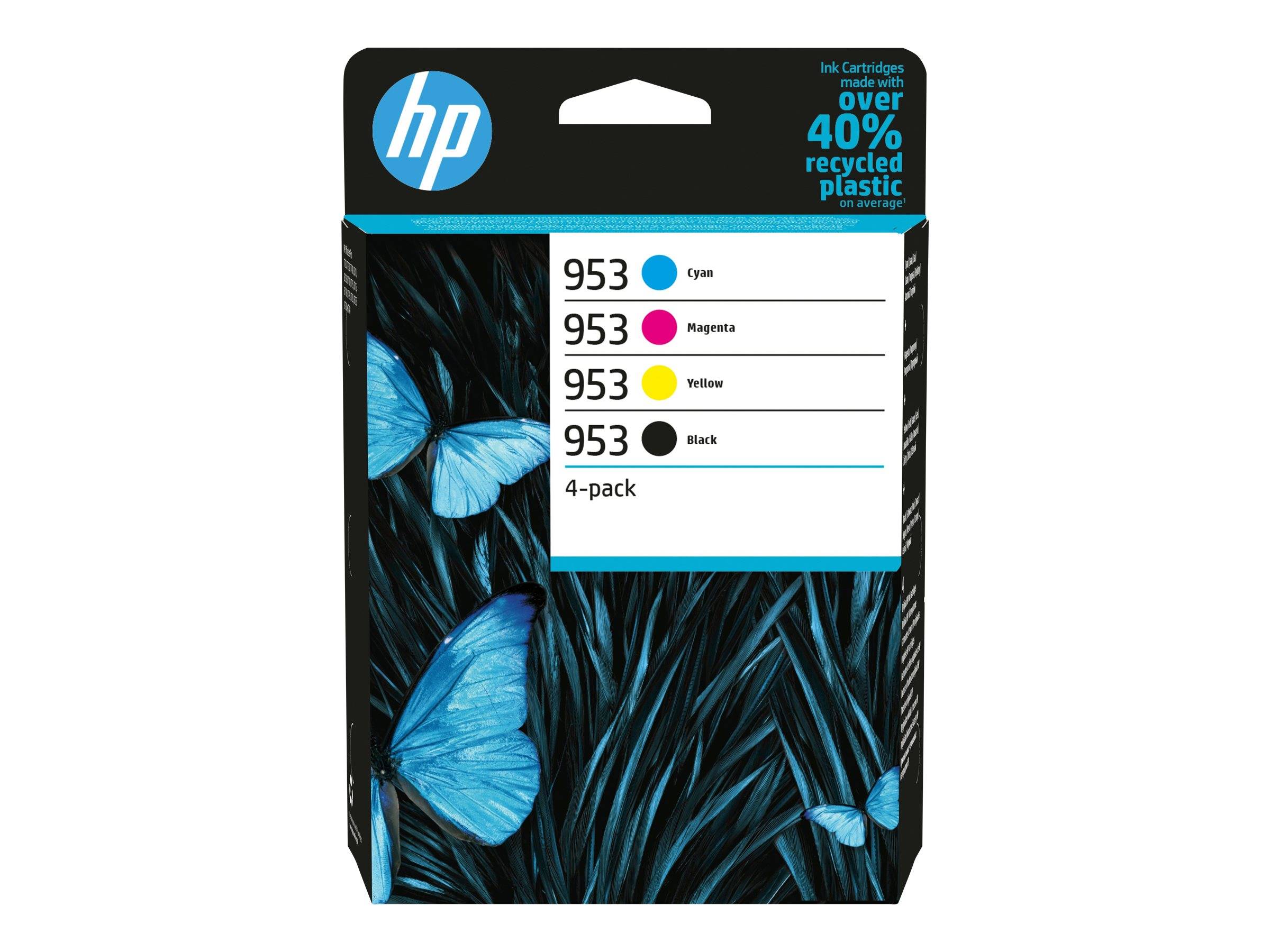 Hp 953 Bläckpatron 4-Pack C/M/Y/K 6Zc69Ae