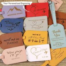 Personalized Wedding Favors For Guests, Custom Couple Luggage Tags, Bridal Shower Gift, Party Favors, Business Promotional Cheap Wedding Favors Recept - Multicolor
