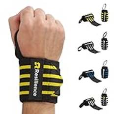 RESILIENCE Pro unisex armband – justerbara handledsskydd för gym, muskelbyggande och kalisthenik | handledsstöd för högintensiva träningspass