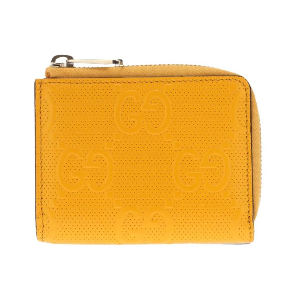 Gucci GG Logo Lynlås Pung - Accessories - Herre - Gul - ONE SIZE - Læder