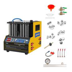 Autool CT160 Automotive Fuel Injector Cleaner & Tester 220V, 4-cylindrig bränsleinjektor Ultraljudsrengöringsmaskin Vätskeuppvärmning