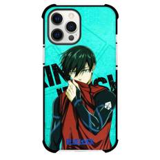 Blue Lock Rin Itoshi Phone Case For iPhone Samsung Galaxy Pixel OnePlus Vivo Xiaomi Asus Sony Motorola Nokia - Rin Itoshi Portrait On Mint Background