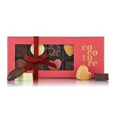 Cocoture - Fyldte chokolader I Rød Cocoture Æske 9 stk