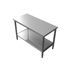 Rostfri arbetsbänk med underhylla - 1800x650x900mm