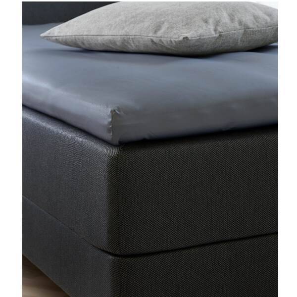 Erling Christensen Møbler HMT Percale kuvertlagen m. U-split 80cm. - mørk grå - 180x200cm